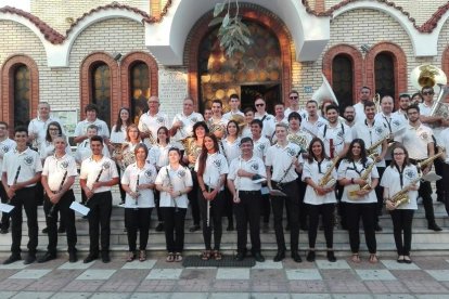 La Banda Municipal de Lleida, la setmana passada a Tessalònica.