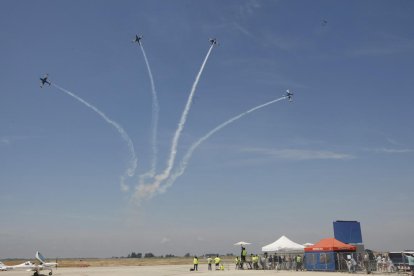 L’última edició del festival aeri Lleida Air Challenge a l’aeroport d’Alguaire.