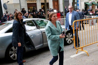 La presidenta del Parlament, Carme Forcadell, arriba aquest dijous al Tribunal Suprem.