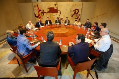 La reunió del Consell Executiu d'aquest divendres.