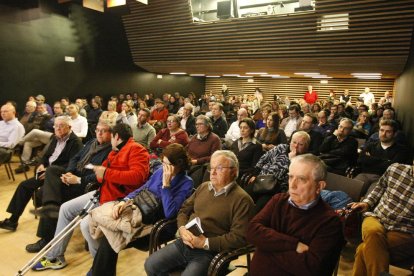 La xarrada de Larrosa va tenir lloc ahir a l’Orfeó Lleidatà.