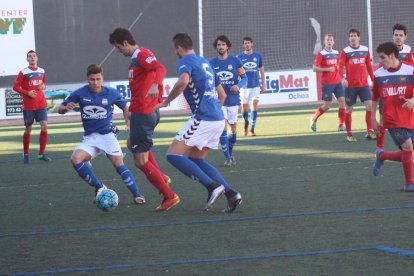 Asier, en el partit davant del Rapitenca que va jugar sancionat.