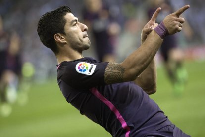 Luis Suárez es va retrobar dissabte amb el gol i és el segon millor realitzador del trident. 