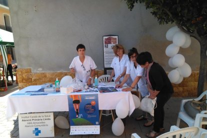 Imatge d’un dels actes que es van organitzar a Almacelles.