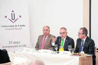 Reunión del consejo social de la UdL 