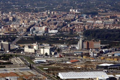 Imatge aèria del polígon El Segre, a Lleida