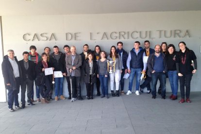 Imagen de la clausura ayer del curso de Unió de Pagesos.