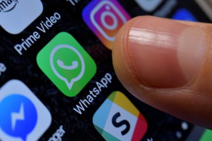 L'aplicació Whatsapp en un telèfon mòbil