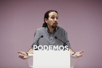 Imagen del secretario general de Podemos, Pablo Iglesias.