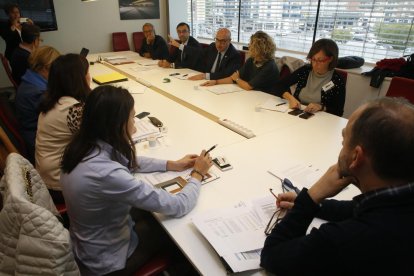 La reunió d’ahir del consell d’administració del Centre de Negocis i Convencions.