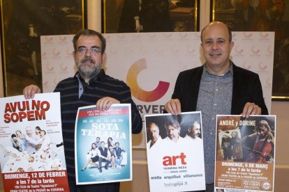 Rossich i Royes van presentar ahir el cicle teatral de Cervera.