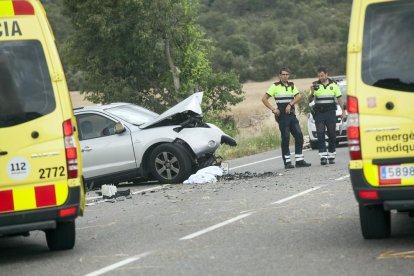 El lloc del xoc mortal, al municipi d'Oliola.