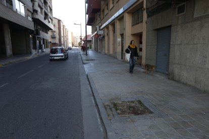 En la calle República del Paraguai faltan varios árboles.