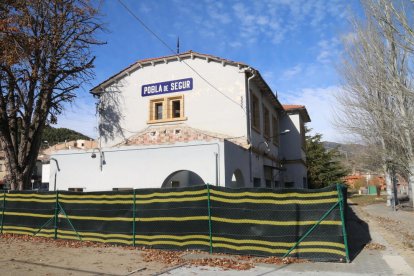 Foto d’arxiu de l’estació de trens de la Pobla de Segur.