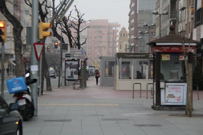 Vista del tramo que se modificará para instalar carril bici.