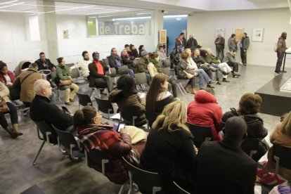 Imagen de la oficina del SOC tomada ayer en la capital del Segrià.