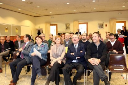 Borràs en la jornada de debate de GovernsLocals.cat, en el monasterio de Les Avellanes. 