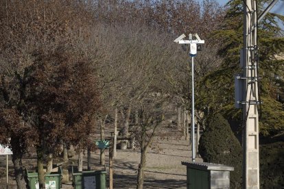 La cámara de vigilancia que se ha instalado en Guissona.