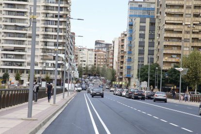 Carril bici al pont de la Universitat