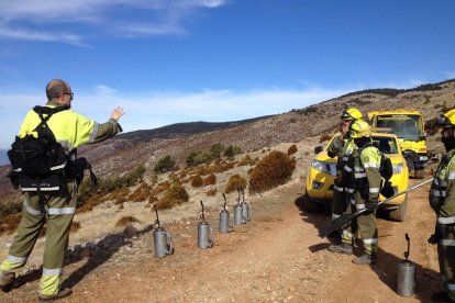 Inicio de la quema controlada también en Boumort, en el Jussà. 