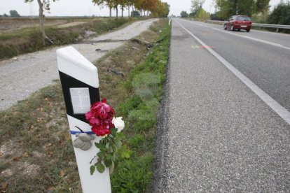 El punto donde tuvo lugar el accidente.