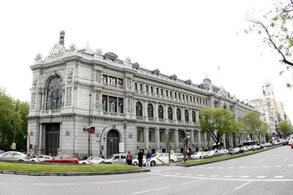 Imagen de la sede central del Banco de España en Madrid.