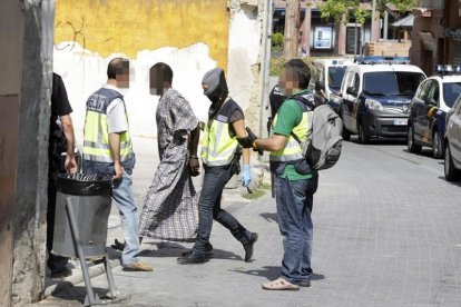 Uno de los detenidos durante la redada del 16 de julio de 2015. 