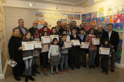 Un momento de la entrega de premios ayer en la sede de Res Non Verba.