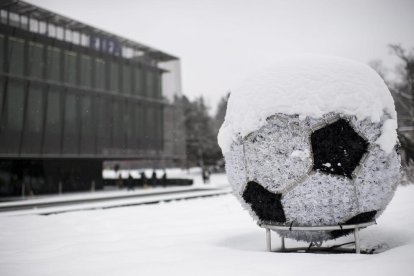 Imatge de la seu de la FIFA a Zuric (Suïssa), ahir.