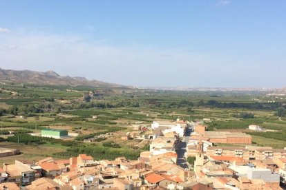 Vista de la població de la Granja d’Escarp.