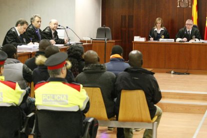 Un momento del juicio celebrado ayer en la Audiencia de Lleida.