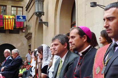 David Rodríguez i Xavier Novell, a la festa major de Solsona.