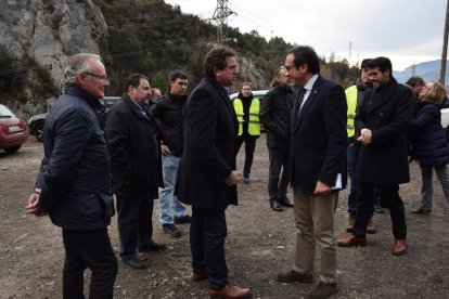 El conseller Josep Rull, en la presentació del projecte a Organyà el mes de gener passat.