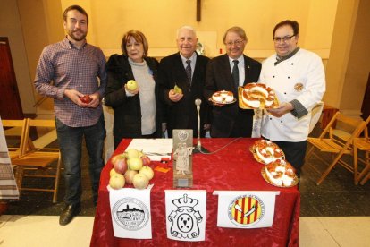 Un moment de la presentació ahir de la festa a Lleida.