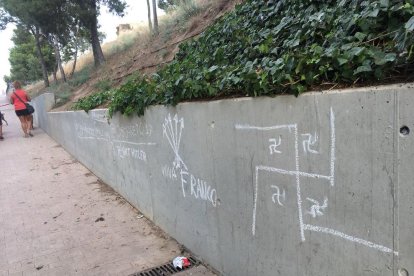 Pintades nazis al parc de Santa Cecília