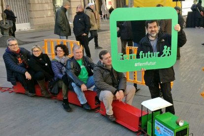 Jordi Sànchez, en el acto de ayer de la ANC en Sant Feliu de Llobregat.