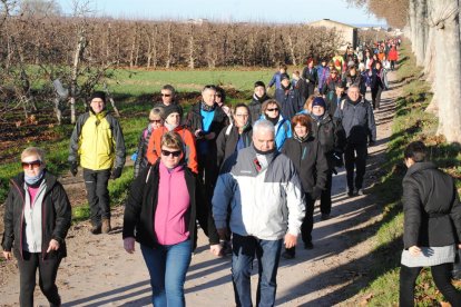 La Marxa de la Boira recorrió la banqueta del Canal a su paso por los términos municipales de Mollerussa, Golmés y Vilanova. 