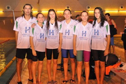 Representants del CEN Balaguer a la competició de Tàrrega.