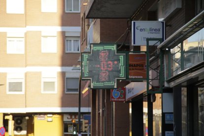 Un termòmetre a Lleida ciutat aquest dimecres.