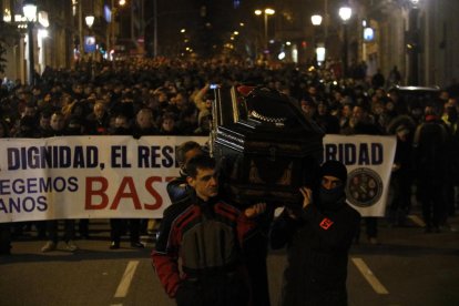 La manifestació va comptar amb la participació de 1.500 agents, segons l’ajuntament de Barcelona.