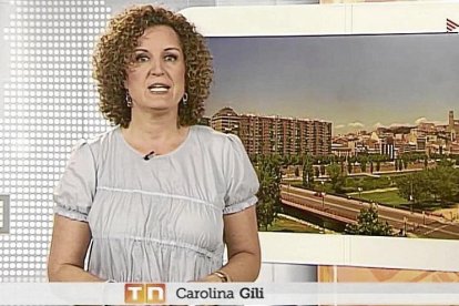 Carolina Gili en l’últim TN Lleida.