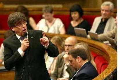 Puigdemont anunciará la fecha y la pregunta del referéndum el viernes en el Palau