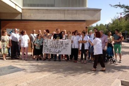 Imatge d’arxiu d’una protesta de la Marea Blanca.