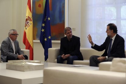 Rajoy se reunió con Unai Sordo y con Ignacio Fernández Toxo. 