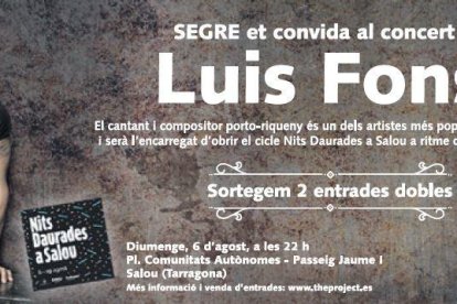 SEGRE et convida al concert de Luis Fonsi