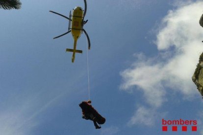 Imatge d'arxiu d'un rescat dels Bombers de la Generalitat