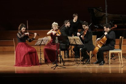 Recital de presentación ayer en el Auditori de Artístics Produccions.