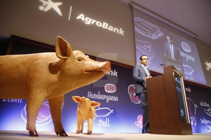 L'acte inaugural de la jornada d'Agrobank sobre el sector porcí.