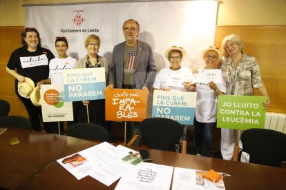 Presentación de los actos contra la leucemia.