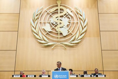 El director general de l'OMS, Tedros Adhanom Ghebreyesus a Ginebra.